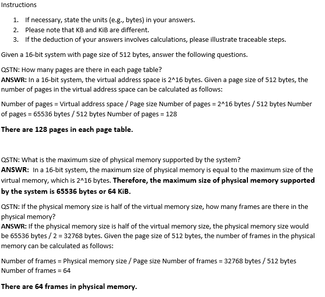Instructions 1. If necessary, state the units (e.g., | Chegg.com