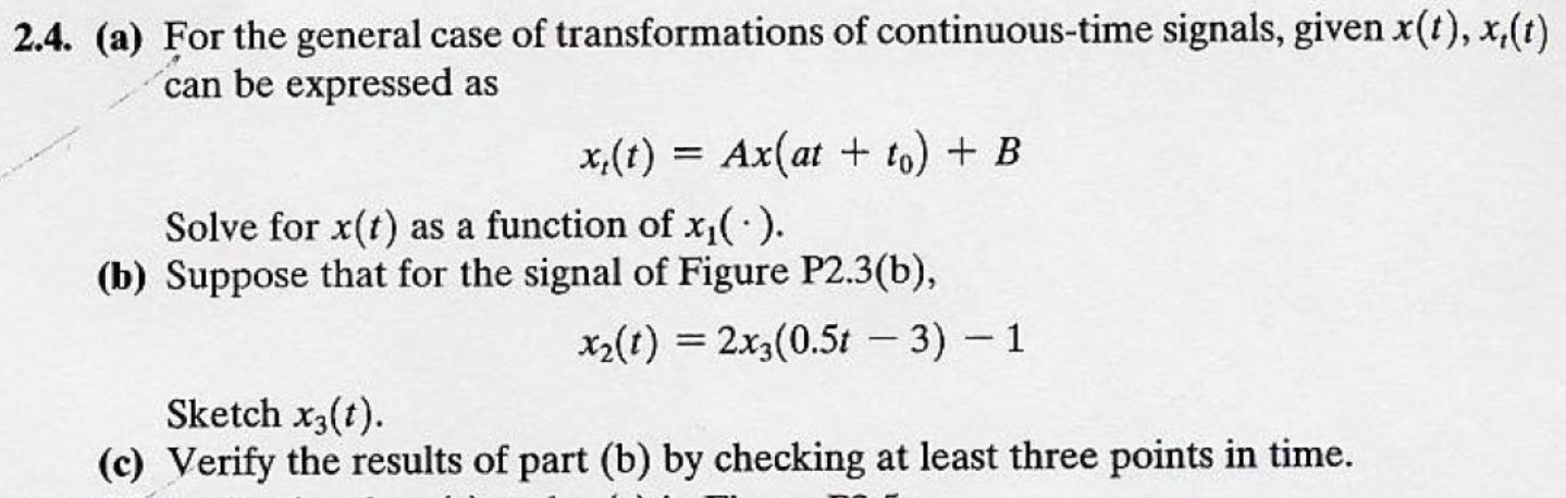 Solved (a) For the general case of transformations of | Chegg.com