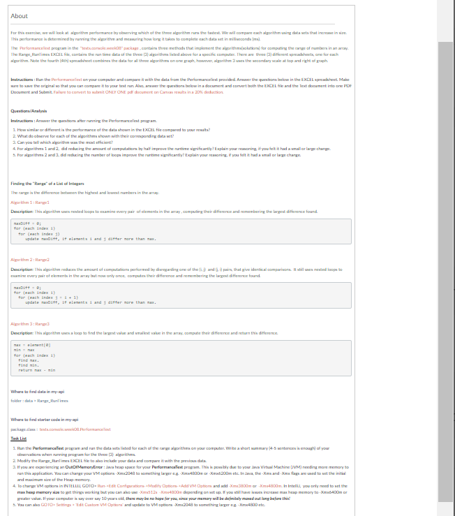 Solved This is a JAVA question About For this exercise, | Chegg.com