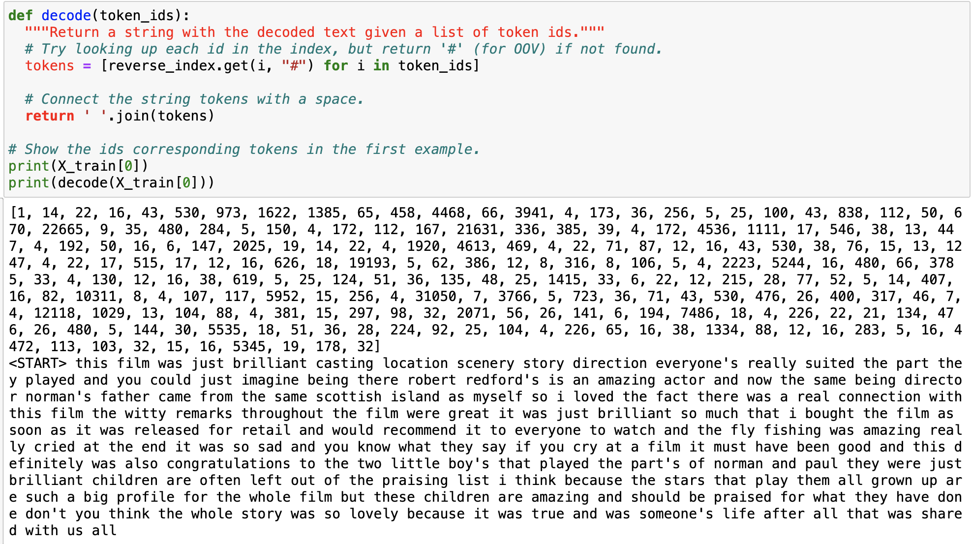 Solved (X_train, Y_train), (X_test, Y_test) = imdb.load_data | Chegg.com