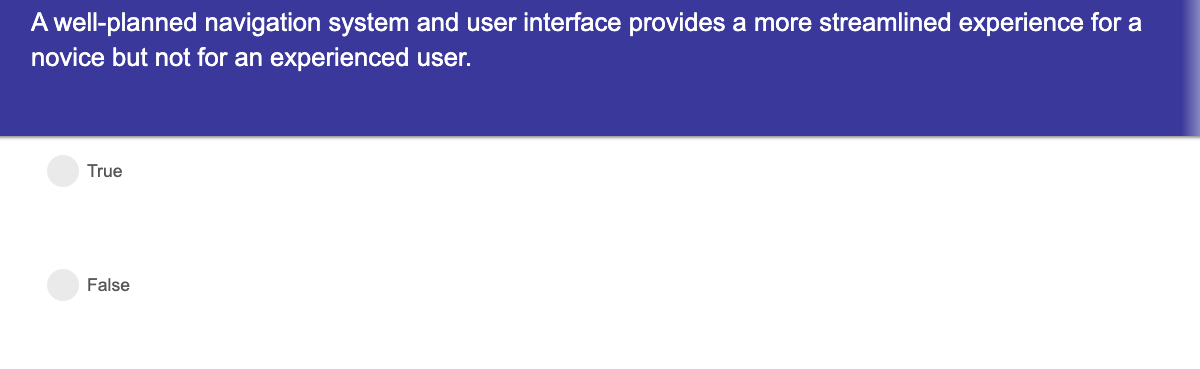 Solved A well-planned navigation system and user interface | Chegg.com