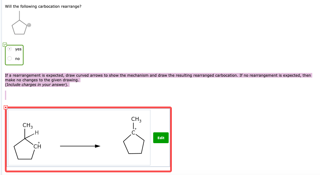 Which of the following carbocations would be expected to Which of the following carbocations would be expected to