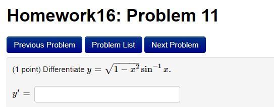 Solved Homework16: Problem 11 Previous Problem Problem List | Chegg.com