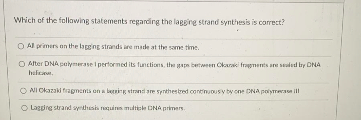 Solved Which Of The Following Statements Regarding The La
