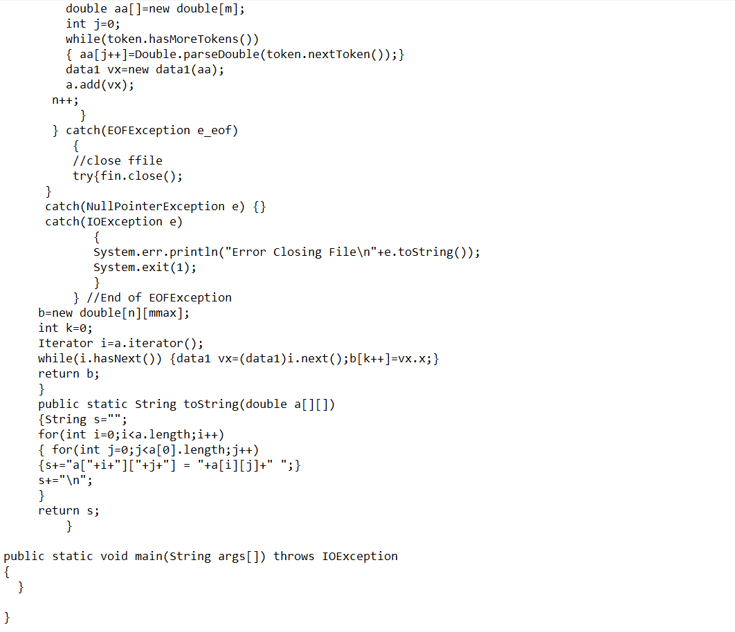 Solved Question 9 Read The Given Data And Print It By Usi Chegg Com