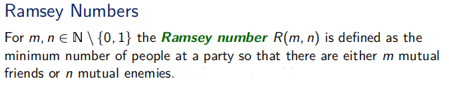 Solved Ramsey Numbers For M, Ne N\{0,1} The Ramsey Number | Chegg.com