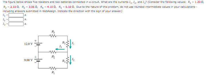 Solved The figure below shows five resistors and two | Chegg.com