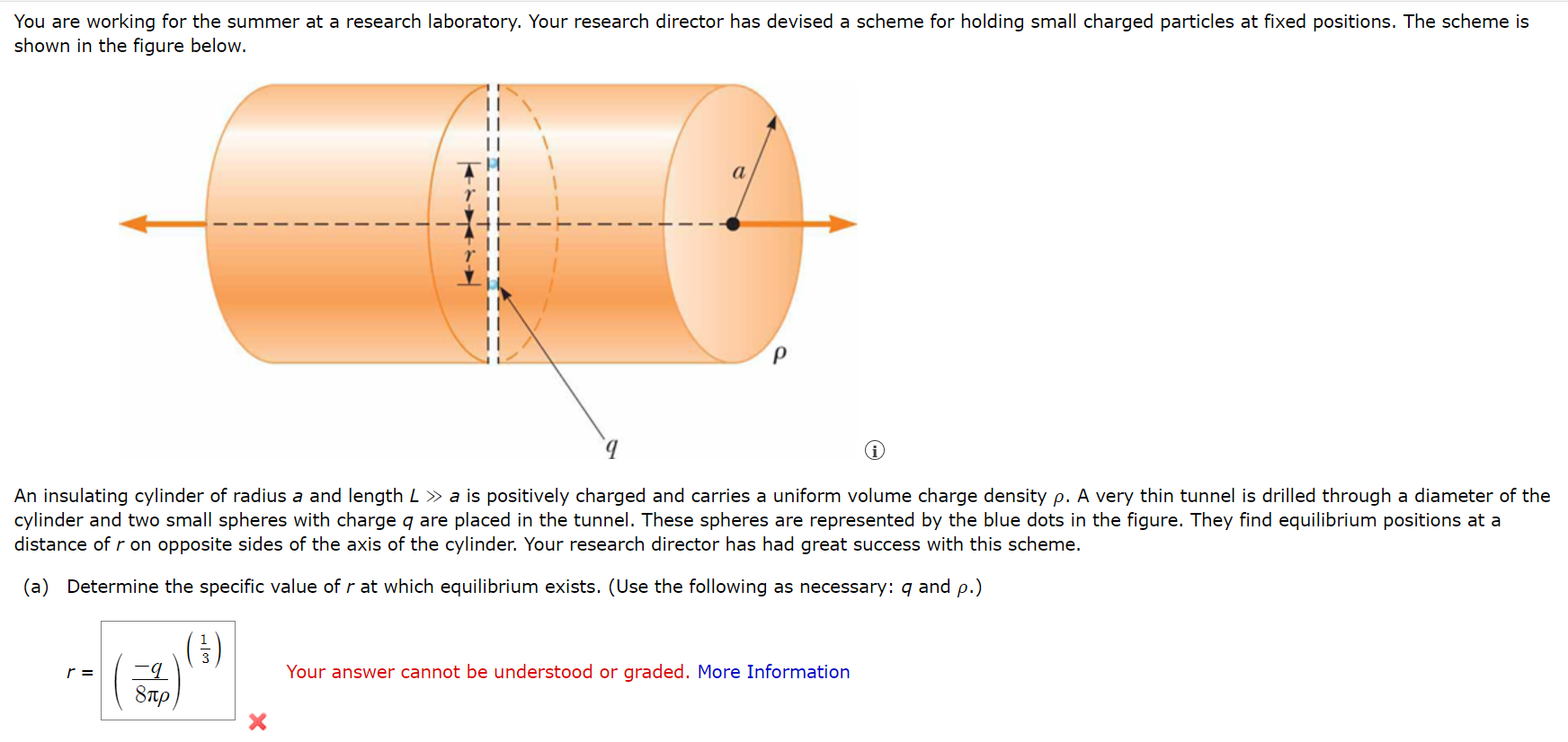 Solved And (3q/ 16 Pi P)^1/3 Wrong !! What Is The Correct | Chegg.com