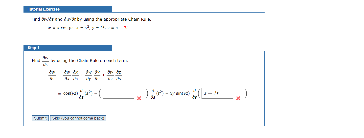 Solved Tutorial Exercise Find Ow As And Aw At By Using Th Chegg Com