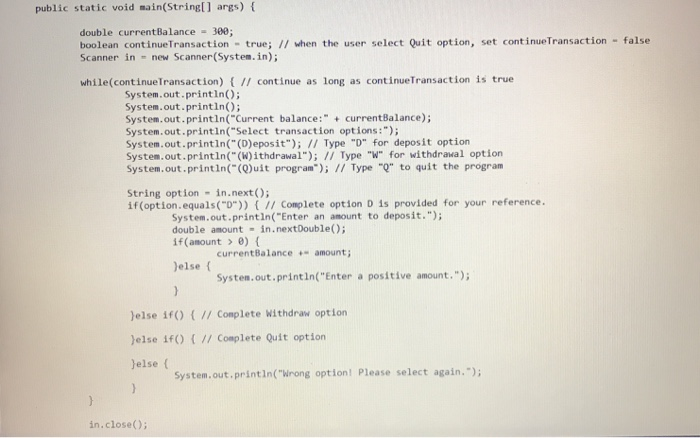Solved Problem 3: Bank transactions Write a program to | Chegg.com