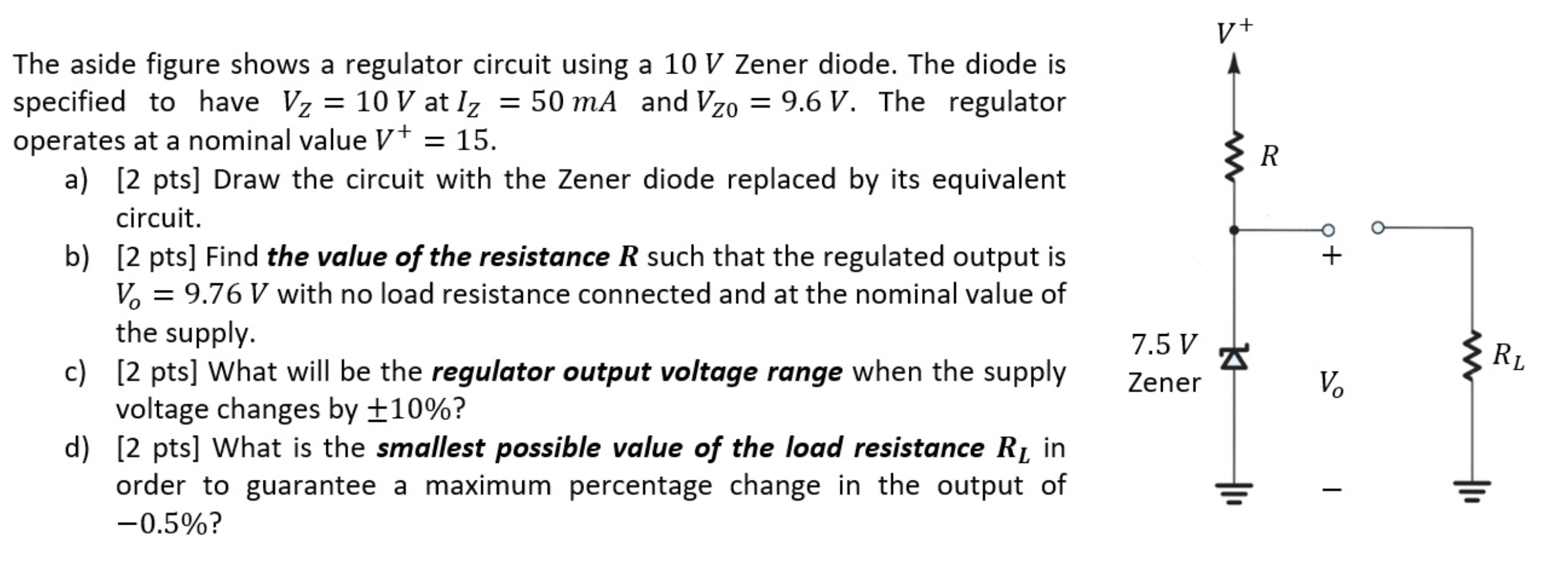 Solved VpD For the circuit shown in the figure, assume that | Chegg.com