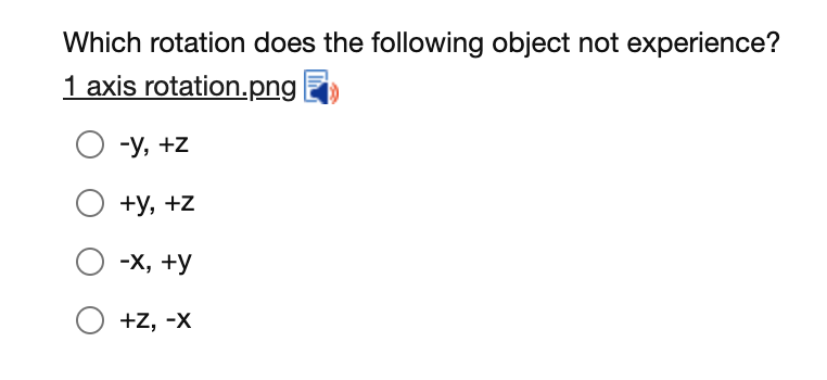 Solved х N Which rotation does the following object not | Chegg.com