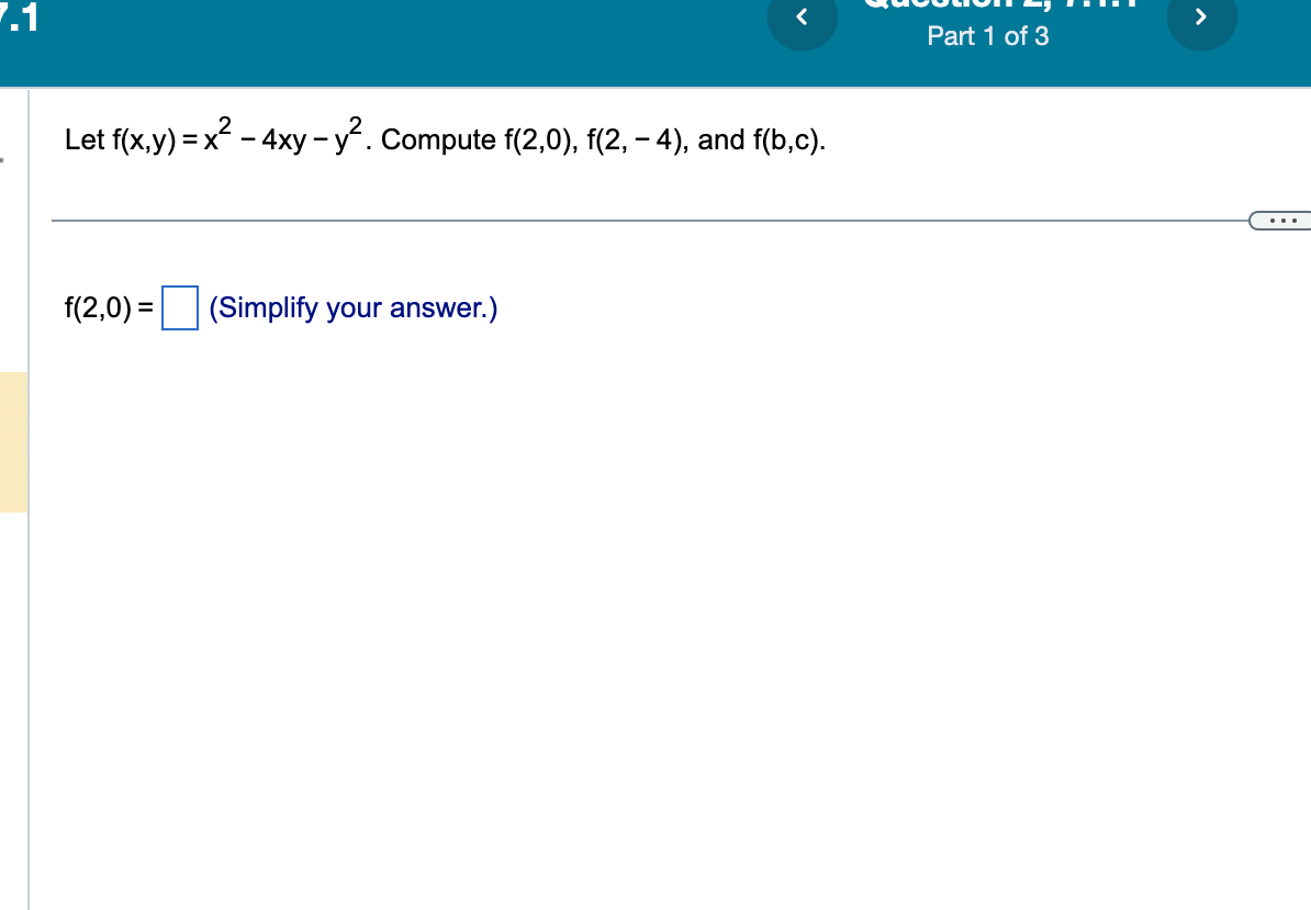 Solved Let F X Y X2−4xy−y2 Compute F 2 0 F 2 −4 And