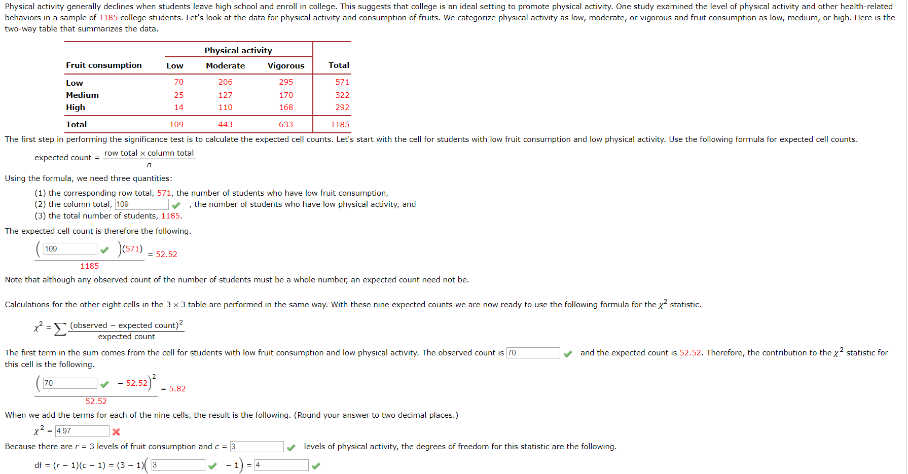 Solved Physical activity generally declines when students | Chegg.com