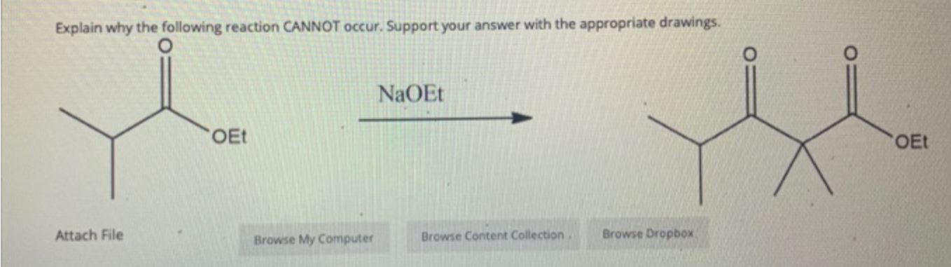 Solved Explain why the following reaction CANNOT occur. | Chegg.com