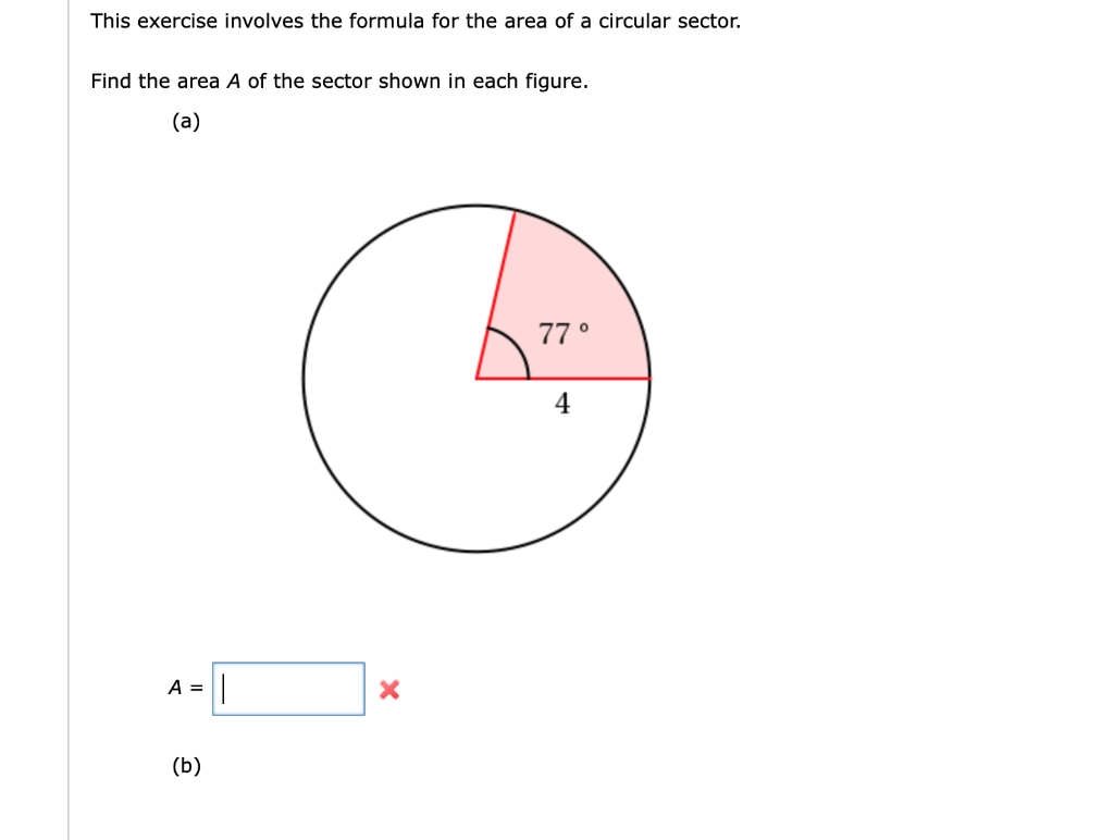 Solved This exercise involves the formula for the area of a | Chegg.com