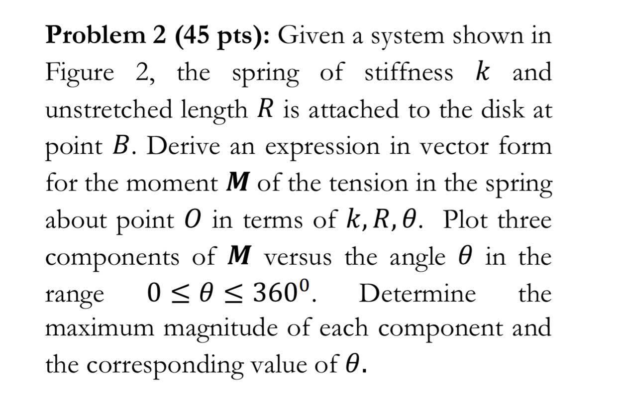 Solved Problem 2 (45 pts): Given a system shown in Figure 2, | Chegg.com