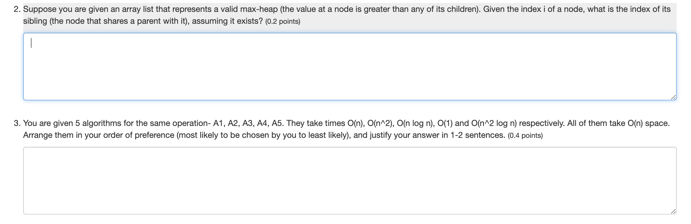 Solved 2. Suppose you are given an array list that | Chegg.com