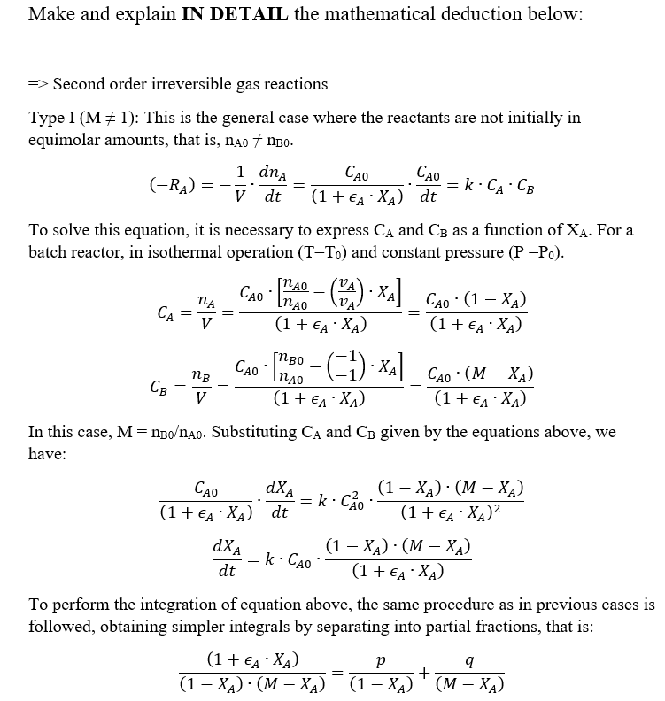 Solved Make and explain IN DETAIL the mathematical deduction | Chegg.com