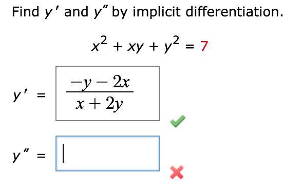 solved-find-y-and-y-by-implicit-differentiation-x2-xy-chegg