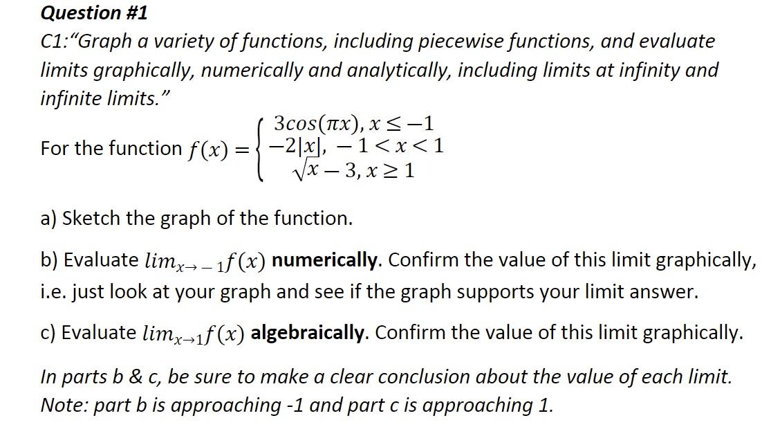 Solved Question #1 C1: