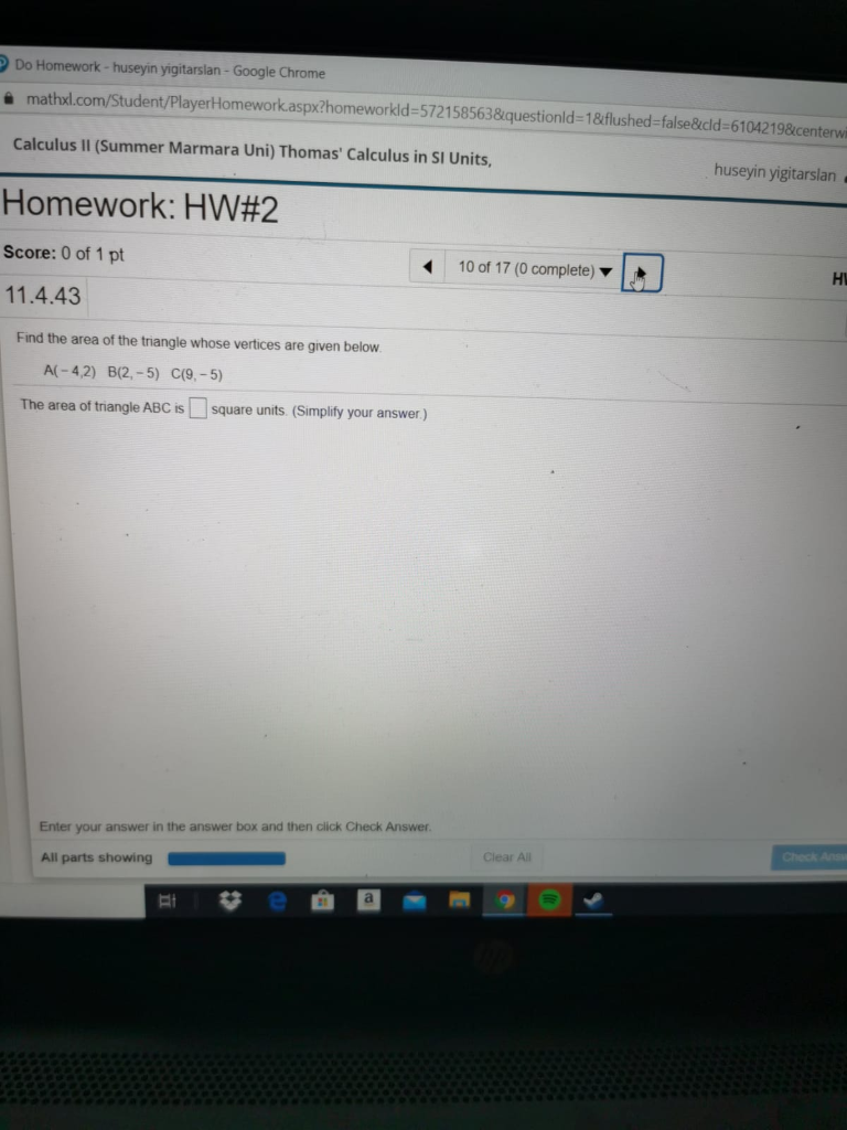 Google docs homework picture