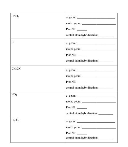 Solved KrOF2 geom: molec geom: P or NP: central atom | Chegg.com