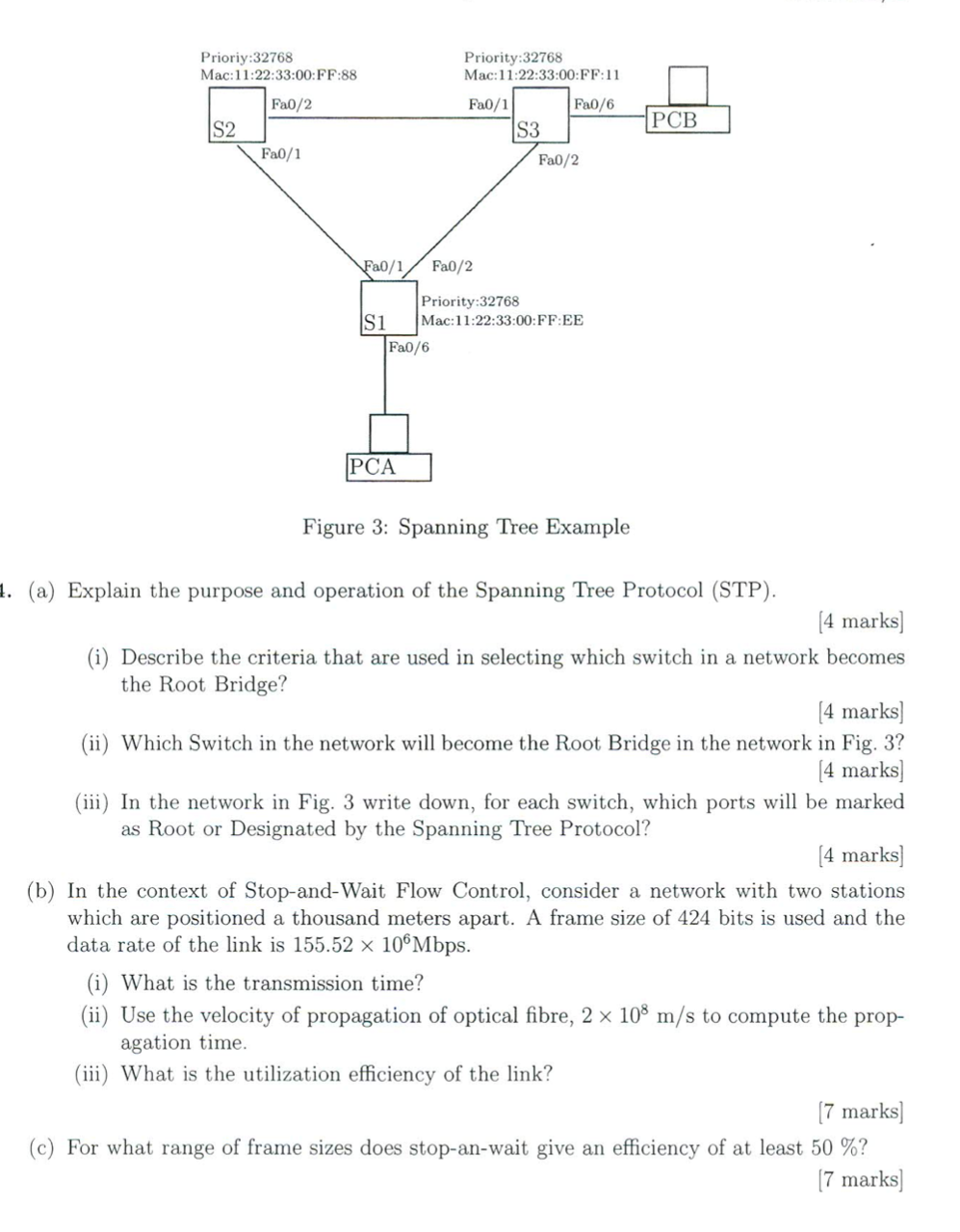 Prioriy:32768 Mac:11:22:33:00:FF:88 Priority:32768 | Chegg.com