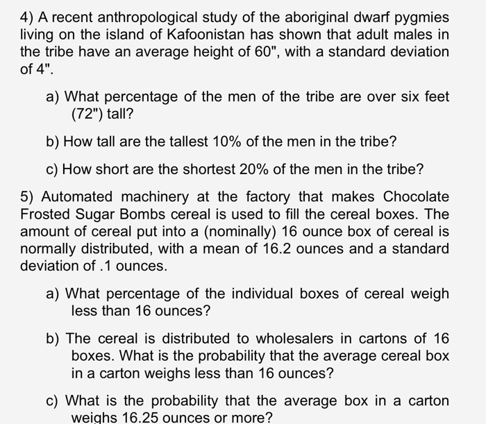 Solved 4) A recent anthropological study of the aboriginal | Chegg.com