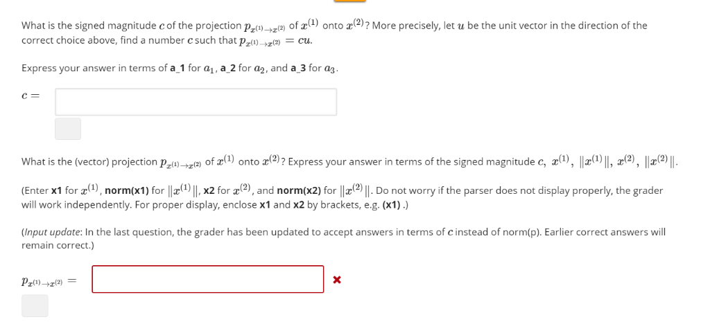 Solved Recall From Linear Algebra The Definition Of The 2257