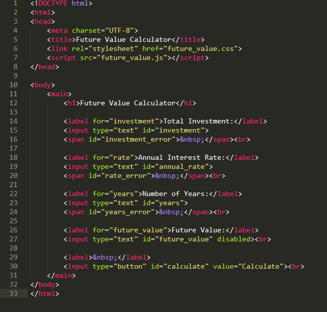 Solved Exercise 4-2 Build a new Future Value application In | Chegg.com