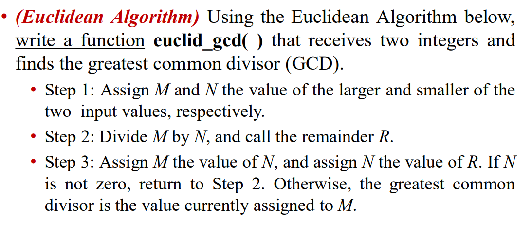 Solved . (Euclidean Algorithm) Using The Euclidean Algorithm | Chegg.com