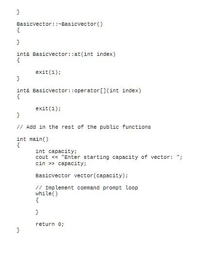 Solved Overview A vector is a container that can be treated | Chegg.com