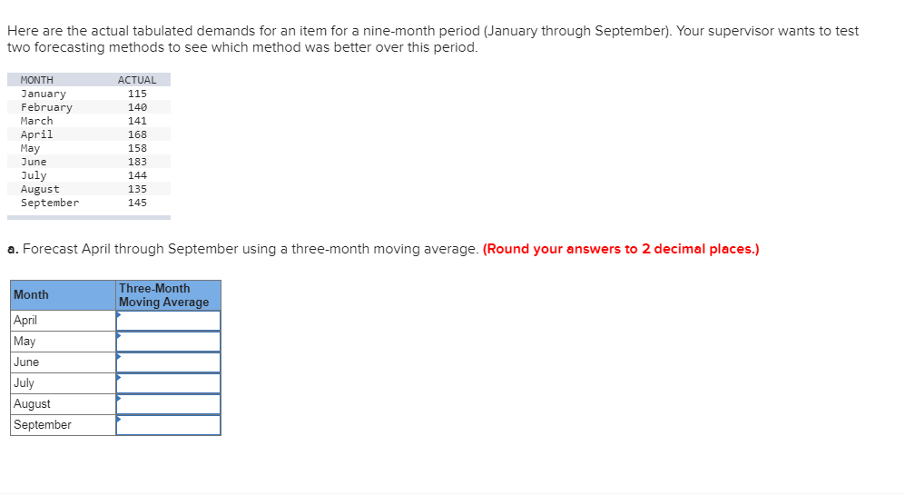 C 2 Use Mad To Decide Which Method Produced The Chegg 