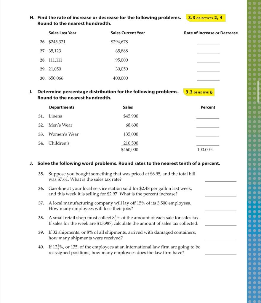 Solved Directions Complete the following problems. Write | Chegg.com