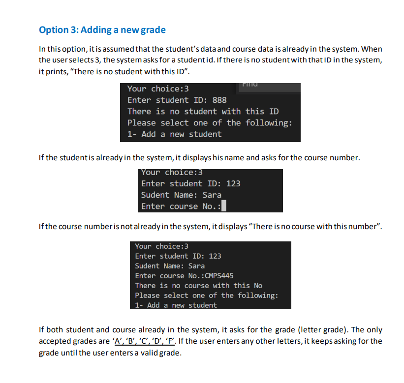 Solved You are required to develop a registration system | Chegg.com