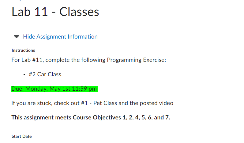 Solved Instructions For Lab \#11, Complete The Following | Chegg.com