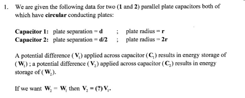Solved We are given the following data for two (1 ﻿and 2 | Chegg.com