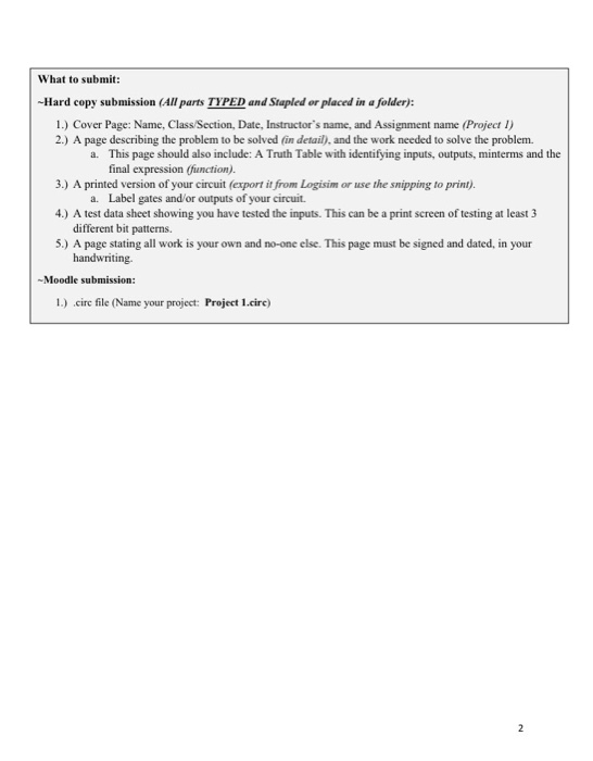 What to submit: -Hard copy submission (All parts | Chegg.com