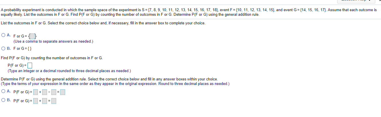 Solved A probability experiment is conducted in which the | Chegg.com