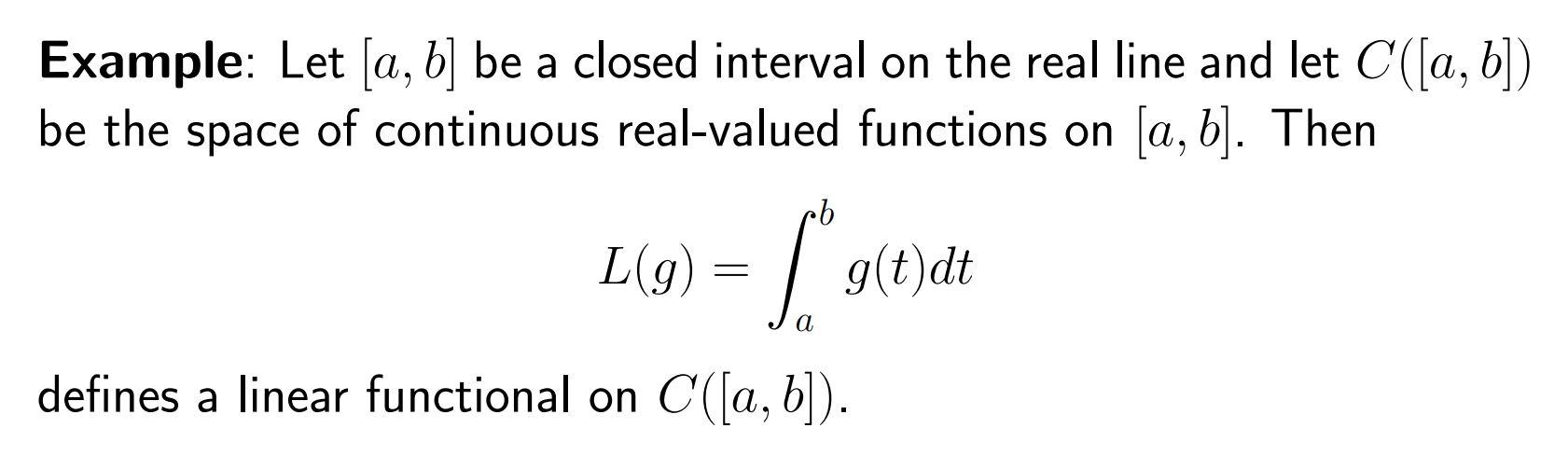 Solved Example: Let [a, b] be a closed interval on the real | Chegg.com
