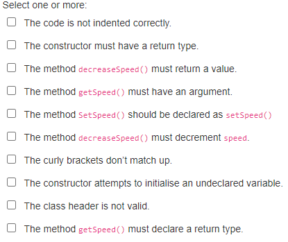 Solved The following code does not compile. Why not? Tick | Chegg.com