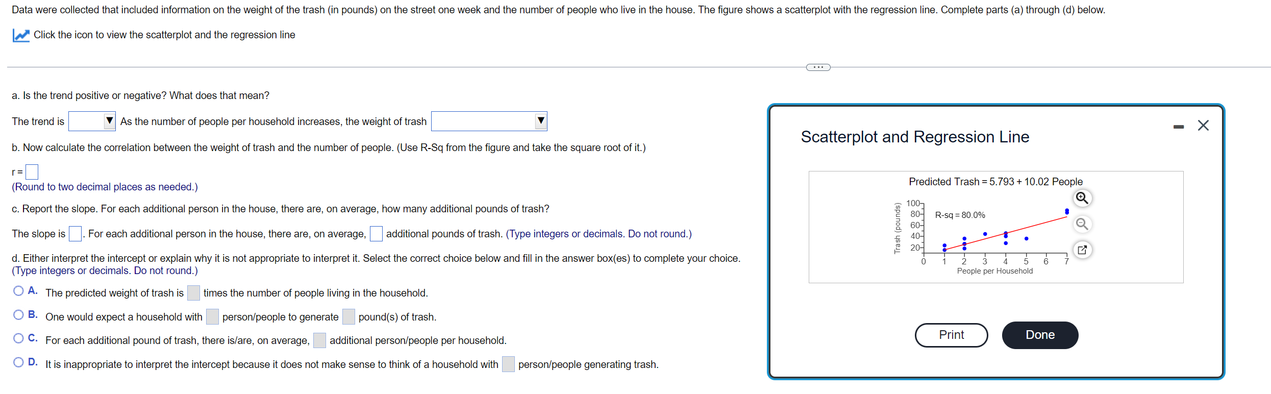 Solved Data were collected that included information on the | Chegg.com