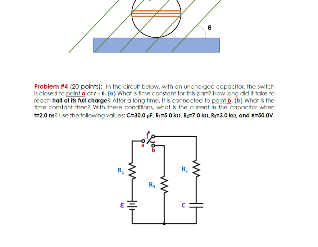 Solved Problem #4 (20 points): In the circuit below, with an | Chegg.com