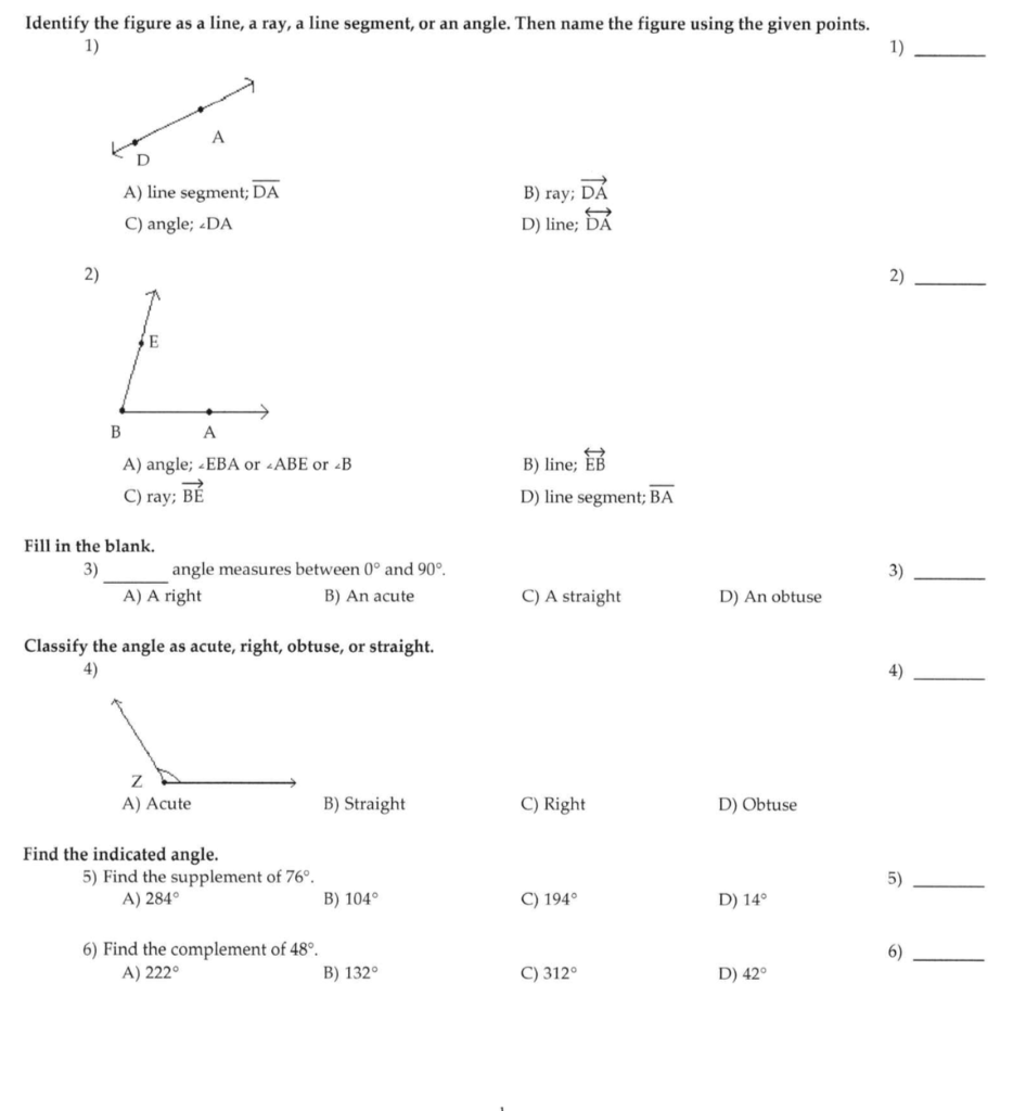 Solved Identify the figure as a line, a ray, a line segment, | Chegg.com