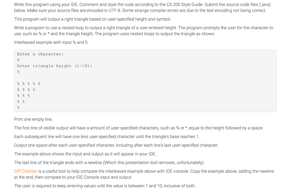 Solved Write this program using your IDE. Comment and style | Chegg.com