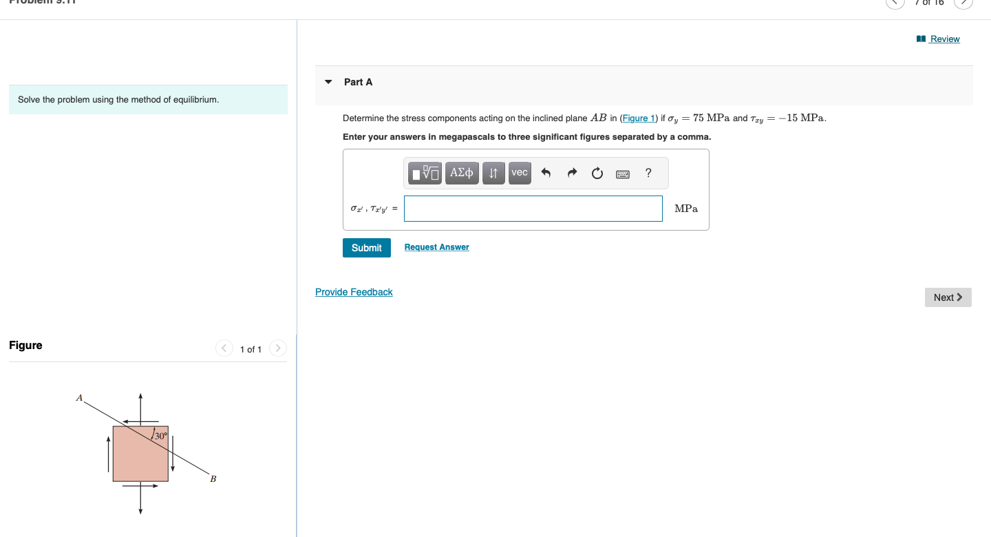 Solved Solve The Problem Using The Method Of Equilibrium. | Chegg.com