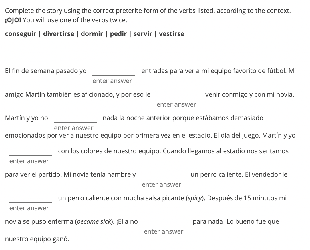 solved-complete-the-story-using-the-correct-preterite-form-chegg