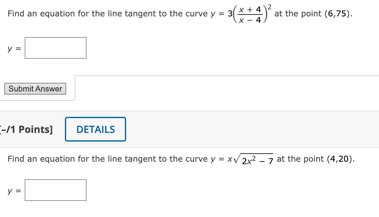Solved 2 At The Point 6 75 Find An Equation For The Line Chegg