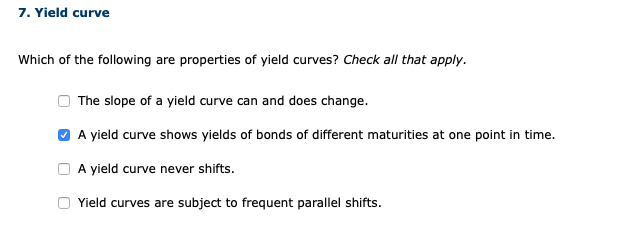 which of the following affects the slope of yield curve